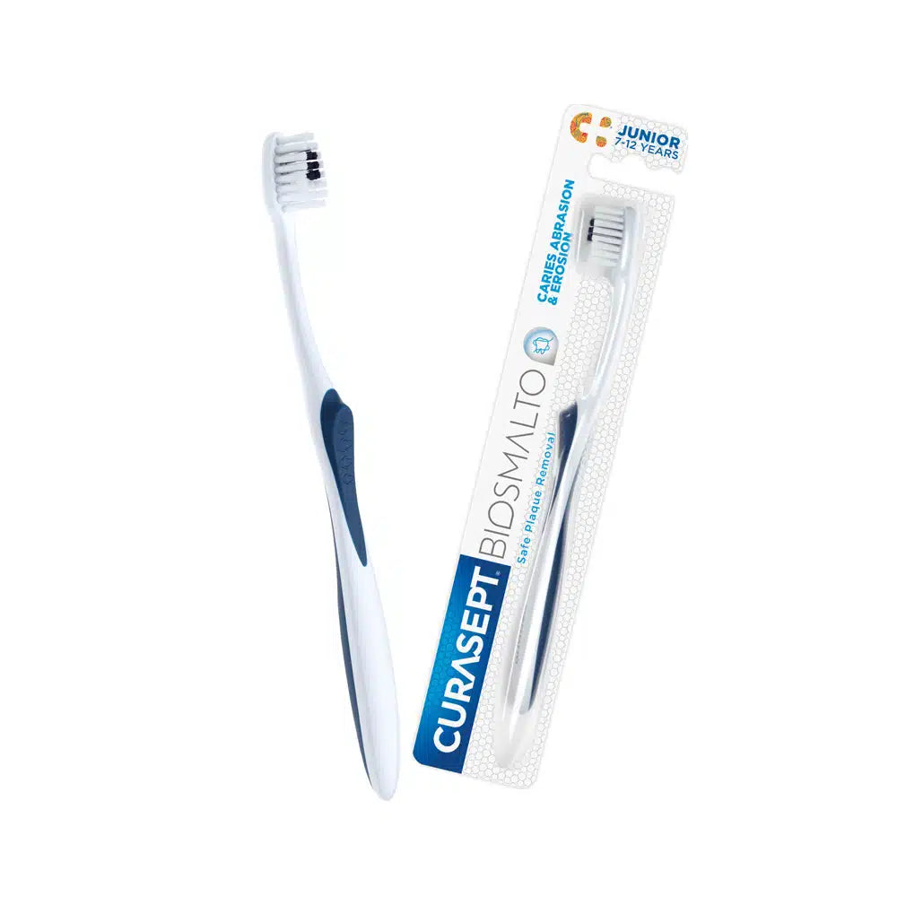 Curasept Biosmalto toothbrush packaging on a white background
